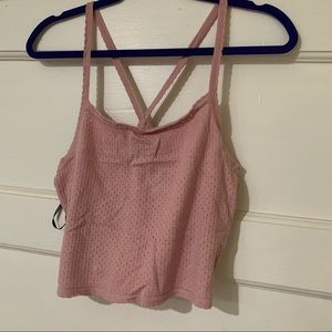 💙 Dusty Pink Cropped Tank Top
